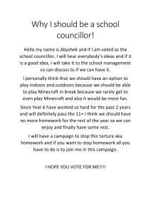 Student Election Speech: Abyshek for School Councillor