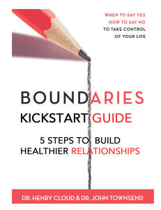 Boundaries Kickstart Guide: Build Healthier Relationships