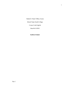 Obama Speech Audience Analysis: African American Perspective