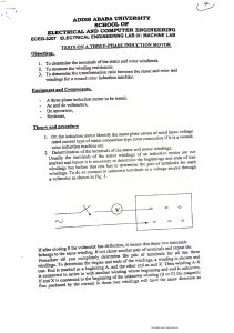 Three-Phase Induction Motor Lab: Tests & Procedures