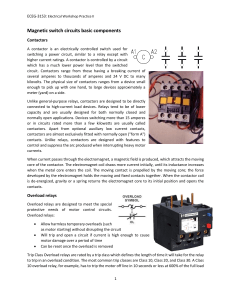Magnetic Switch Circuits: Contactors & Relays