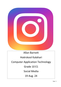 Instagram & Social Life: A High School Project