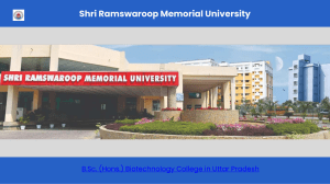 SRMU B.Sc. Biotechnology Program - Uttar Pradesh