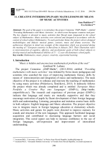 Music & Math Integration: Creative Interdisciplinary Lessons