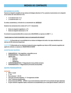Medios de Contraste en RM: Tipos y Mecanismos
