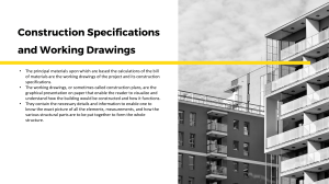 Construction Specifications & Working Drawings Guide