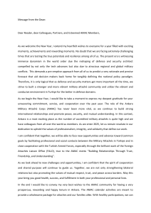 Dean's Message: AMAC, International Security & Cooperation