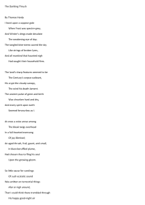 The Darkling Thrush Poem by Thomas Hardy