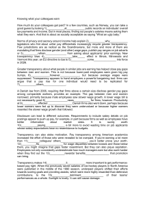 Pay Transparency: Impact on Wages, Productivity & Motivation