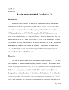Gulf Transformation: Pearls to Oil - GCC Analysis