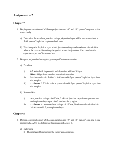 PN Junction & MOSFET Assignment: Semiconductor Physics Problems