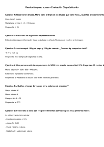 Soluciones de Evaluaci&oacute;n Diagn&oacute;stica - Matem&aacute;ticas 4to Grado