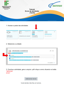 Tutorial de Envio de Atividades no Moodle
