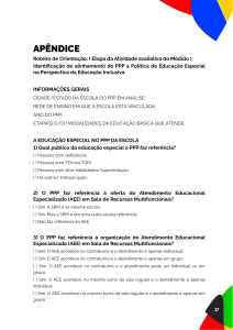 Alinhamento do PPP com a Pol&iacute;tica de Educa&ccedil;&atilde;o Especial Inclusiva