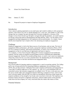 Employee Engagement Improvement Proposal