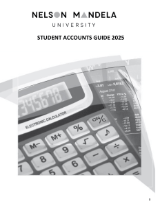 Nelson Mandela University Student Accounts Guide 2025