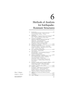 Earthquake-Resistant Structures: Analysis Methods