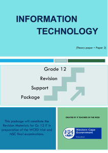 Grade 12 IT Theory Revision Package