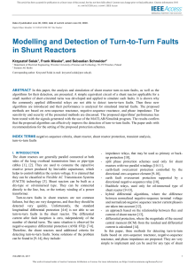 Turn-to-Turn Fault Detection in Shunt Reactors