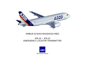 Airbus A320 ELT Training Manual: ATA 25/23