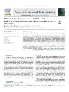 Vehicle Forensics: RTOS File System Analysis in Built-in Cameras