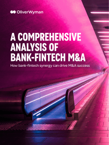 Bank-Fintech M&A Analysis: Synergy & Success
