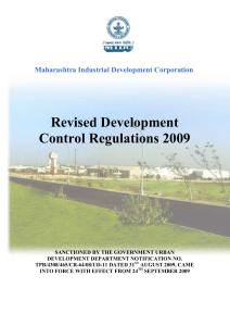 MIDC Development Control Regulations 2009
