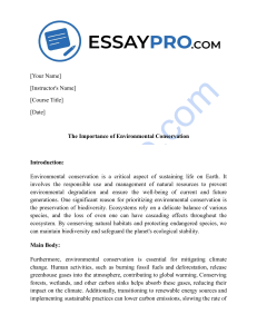 Environmental Conservation: Importance & Sustainability