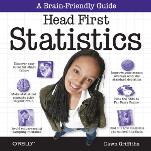 Head First Statistics: A Brain-Friendly Guide