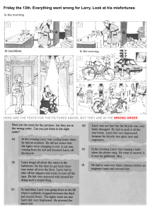 Friday the 13th Misfortunes: Ordering Activity