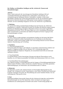 KI-Einfluss auf Arbeit: Chancen & Herausforderungen