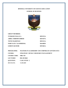 Caytech SHRM Case Study: Strategic HR Recommendations