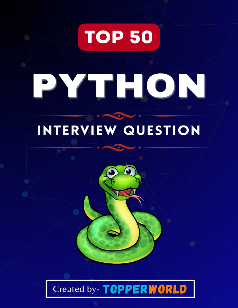 Python Interview Questions: Top 50 Q&A