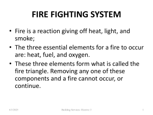 Fire Fighting Systems: Fire Safety Presentation