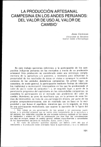 Artesan&iacute;a Campesina Andina: Valor de Uso a Valor de Cambio