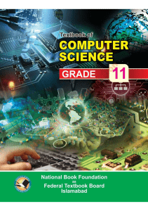 Grade 11 Computer Science Textbook - National Book Foundation