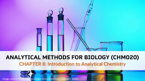 Analytical Chemistry: Introduction & Methods