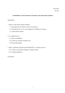 Neotribalismo e resistenza Freeparty: una tesi sociologica