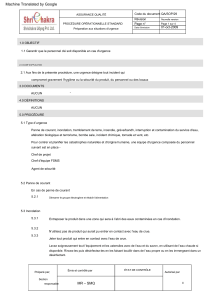 POS Pr&eacute;paration aux Urgences - S&eacute;curit&eacute; Alimentaire