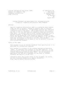 ECN Feedback Accuracy Requirements for TCP - RFC 7560