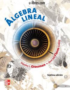 &Aacute;lgebra Lineal: Grossman & Flores Godoy, 7ma Edici&oacute;n