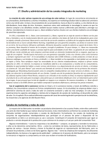 Canales de Marketing Integrados y Redes de Valor