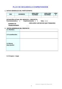 Plantilla de Plan de Desarrollo Emprendedor
