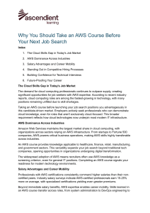 AWS Course: Boost Your Job Search & Career | Ascendient