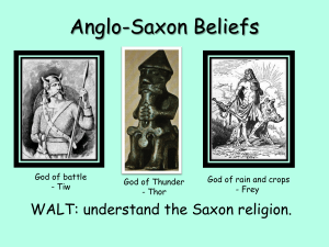 Anglo-Saxon Beliefs: Religion & Conversion to Christianity