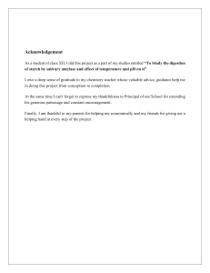 Starch Digestion by Salivary Amylase: Temperature & pH Effects