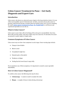 Colon Cancer Treatment Pune: Early Diagnosis & Expert Care