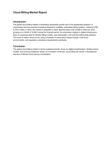Cloud Billing Market Report: Growth & Trends to 2033