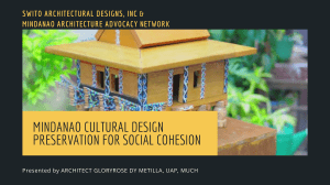 Mindanao Cultural Design Preservation Presentation