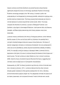 Lombroso vs. Durkheim: Criminology Theories Compared
